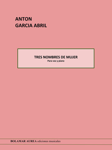 Tres nombres de mujer